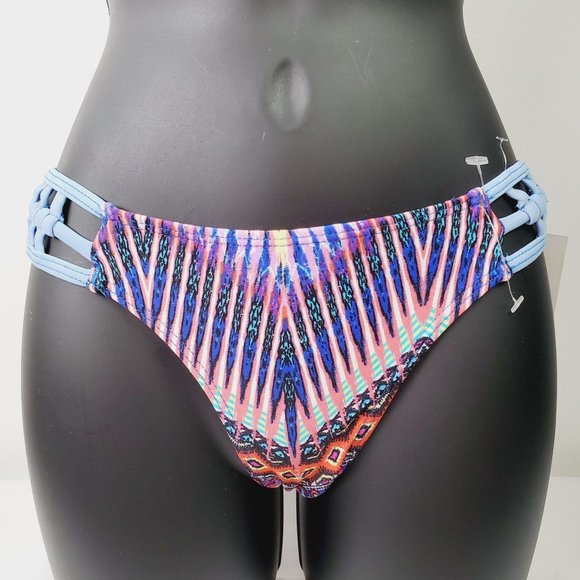 Tini Bikini Tie Dye Strappy Two Piece Swimsuit Sz XS - Picture 7 of 11